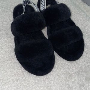 Black Ugg Slippers✔️